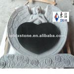 Shanxi Black Angel Heart Tombstone 130x120x15cm