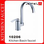 Single handle single hole Deck mounted Chrome plating Kitchen faucet 10006