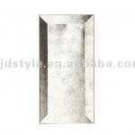 Smoky grey antique mirror bevel glass tile AMBG01