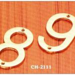 SOLID BRASS HOUSE NUMBER CH-2111