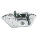 Square Single Bowl Drop-in Stainless Steel Kitchen Sink GMT