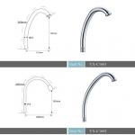 stainless steel 201# faucet spout YX-C1601/1602/1801/1608