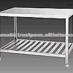 Stainless steel kitchen bar counter designs with the drainboard WT-02/L