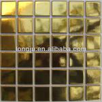 Titanium ceramic mosaic tile in gold color IDK1001B
