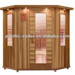 Western Red Cedar Far Infrared Sauna Room HM-CSE-3,HM-CSE-3-CD