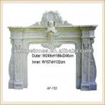 White carving marble fireplace White carving marble fireplace