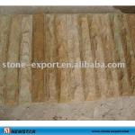 wooden yellow sandstone wall tile