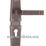 zinc alloy door handle lockset on plate Z9114-Z114